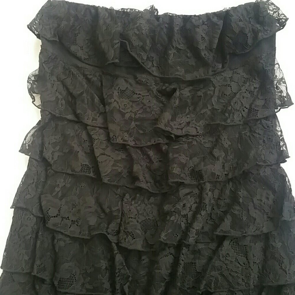 [CLOSEOUT]  💰Express lace ruffle tube dress EUC - Picture 3 of 5